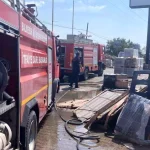 Ayvalık'ta Seramik Fabrikasında Yangın Çıktı