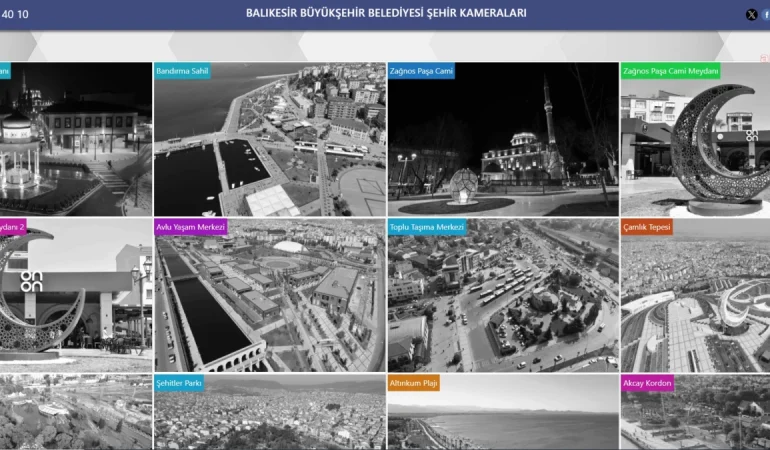 Balıkesir Büyükşehir Belediyesi Şehir Kameralarıyla Kenti İzliyor