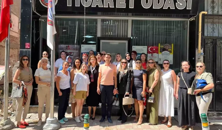 Balıkesir Kadın Girişimciler İl İcra Kurulu, Erdek ve Bandırma Ticaret Odası’na ziyarette bulundu