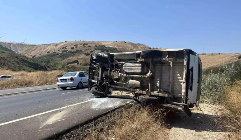 Bandırma’da tek taraflı trafik kazası: 2 yaralı