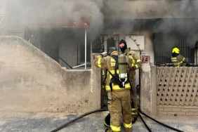 Bandırma'da Elektrik Tertibatından Çıkan Yangın