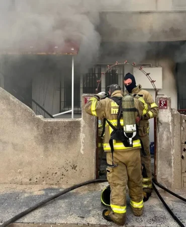 Bandırma'da Elektrik Tertibatından Çıkan Yangın