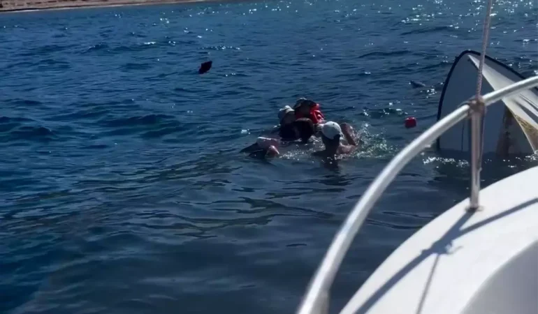 Balıkesir’de Batan Tekne battı