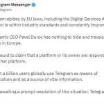 Telegram CEO'su Pavel Durov'un gözaltına alınmasıyla ilgili açıklama