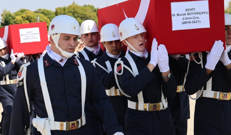 4 ŞEHİT MEMLEKETİNE UĞURLANDI