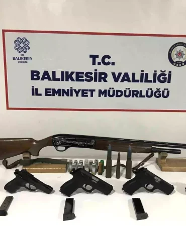 Bandırma'da Ruhsatsız Silah Operasyonu