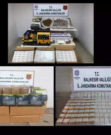 Balıkesir'de Kaçakçılıkla Mücadele Operasyonları